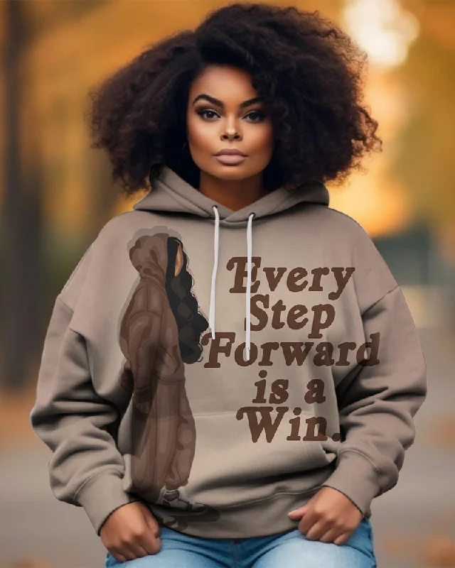 Every Step Forward Is A Win Long-sleeved Hoodie