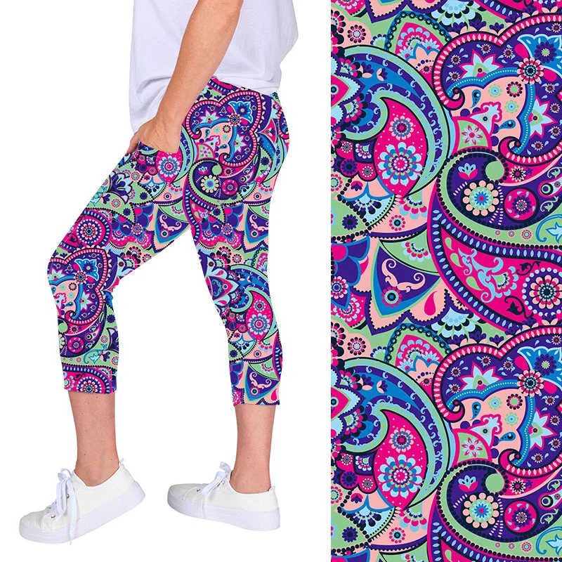 Elements of Paisley Deluxe Pocket Capri