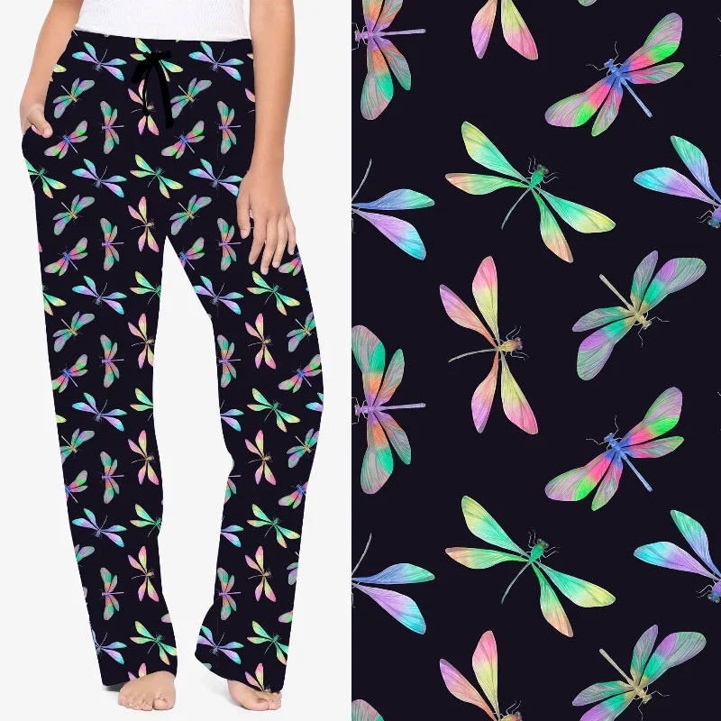 Rainbow Dragonfly Lounge Pants