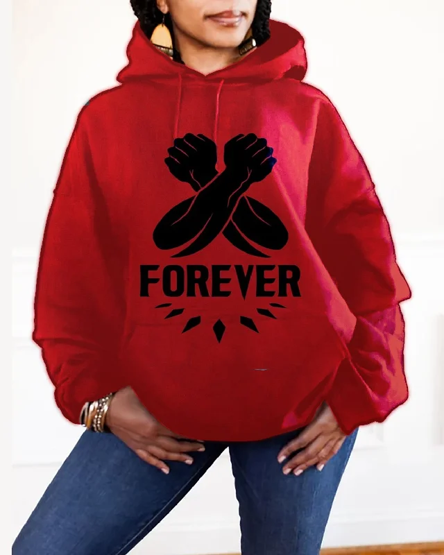 Black Power Forever Women Long Sleeves Hoodie