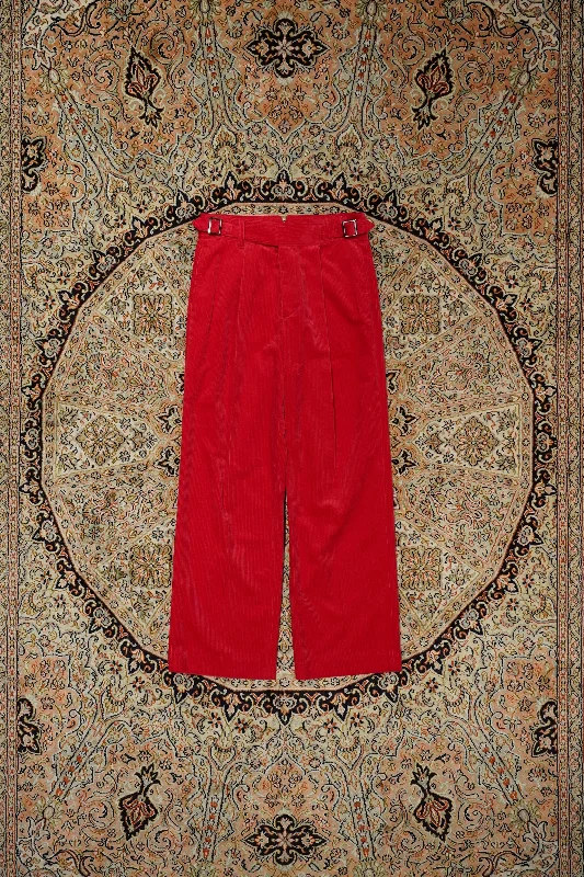 CORDUROY GURKHA PANTS (RED)