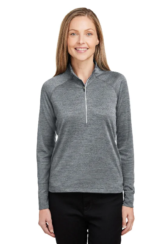 Spyder Womens Mission 1/4 Zip Sweatshirt w/ Pockets - Polar Grey