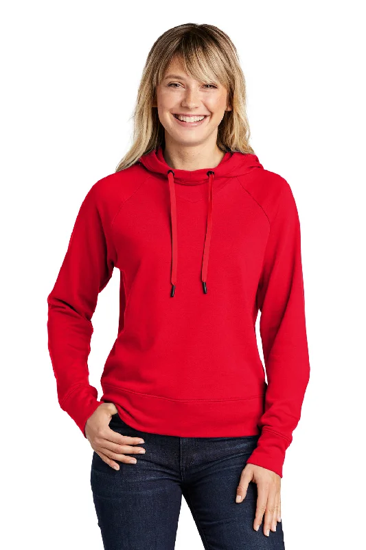 Sport-Tek Womens French Terry Hooded Sweatshirt Hoodie - True Red