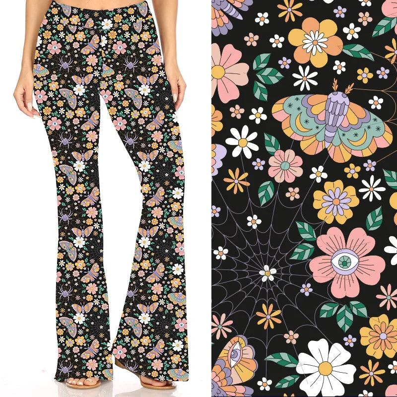 Butterfly Shimmer Mandala Deluxe Bell Bottoms