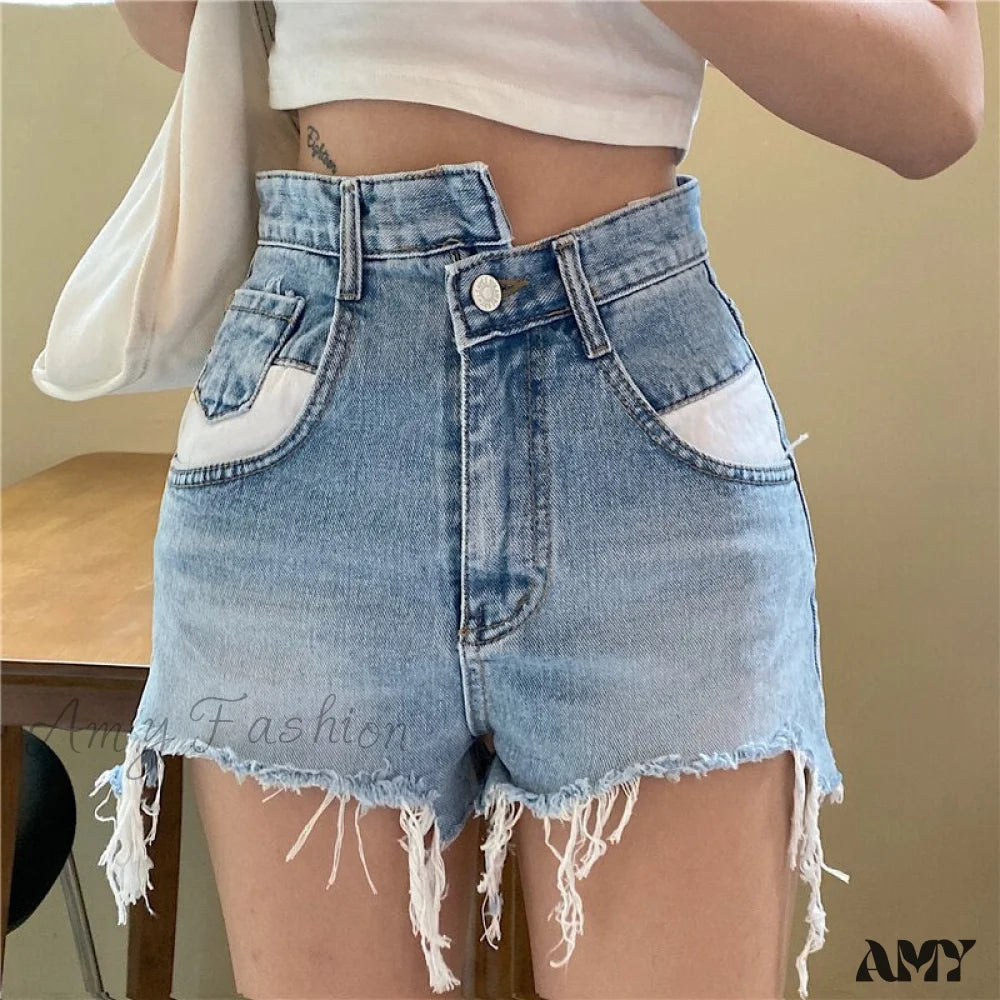 Amy Fashion - High Wiast Streetwear Sexy Shorts