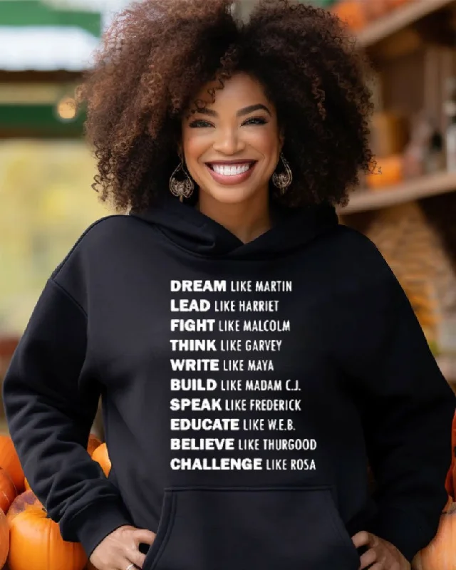 Black Slogan Women's Long Sleeve Hoodie