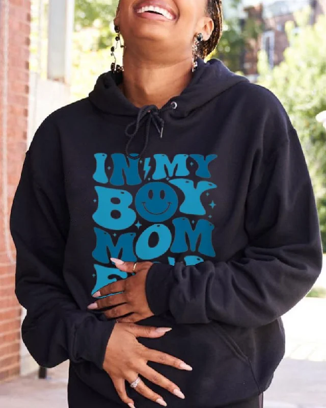 In My Boy Mom Era Long Sleeve Hoodie