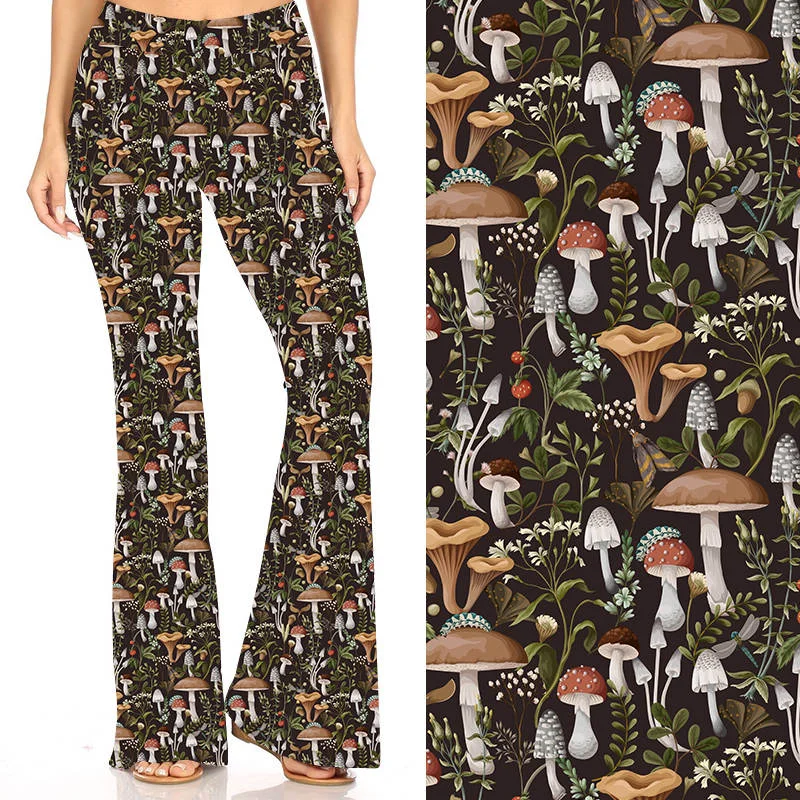 Morning Mushrooms Deluxe Bell Bottoms