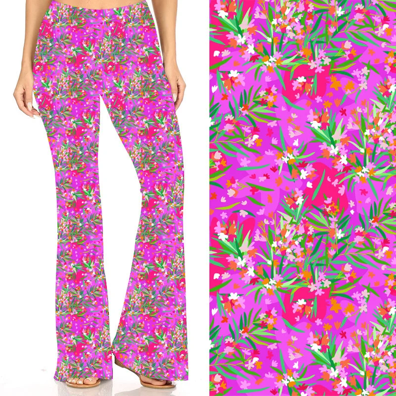 Botanical Kaleidoscope Deluxe Bell Bottoms