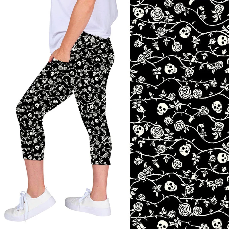 Skull by a Thorn Deluxe Pocket Capri