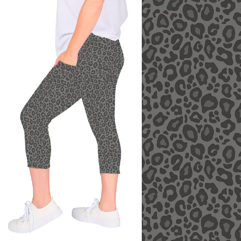 Night Leopard Deluxe Pocket Capri