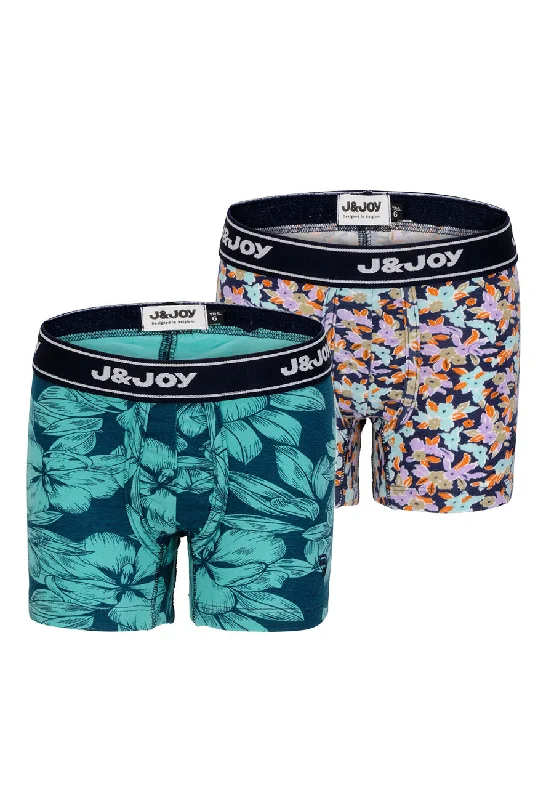 Pack de 2 boxers garçon végétal