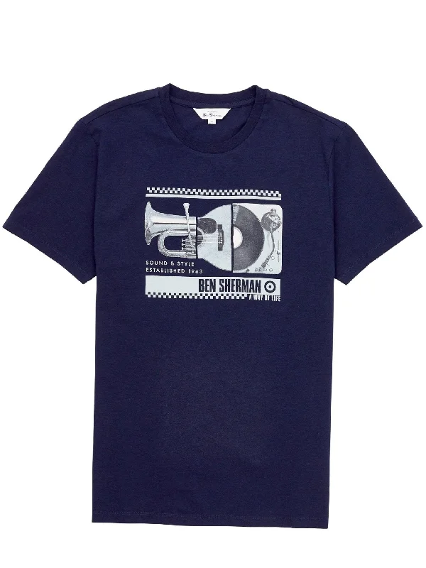 Ben Sherman Spliced Music T Shirt