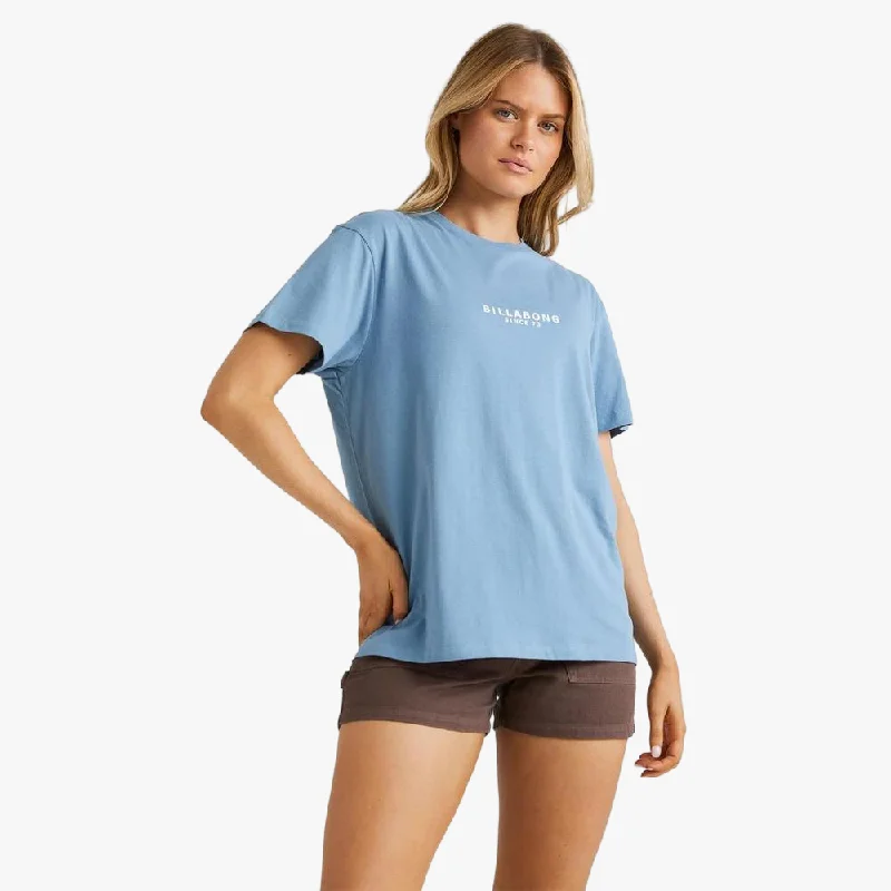 Billabong Womens Emerald Island Short Sleeve Tee Blue Shadow