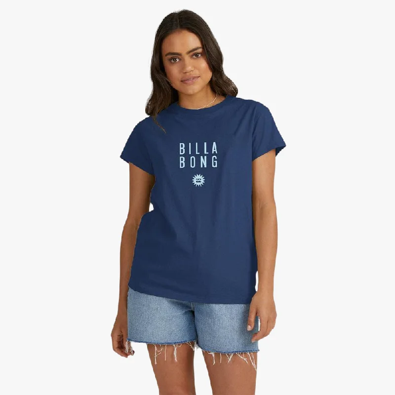 Billabong Womens Sunny Daze Short Sleeve Tee Mood Indigo