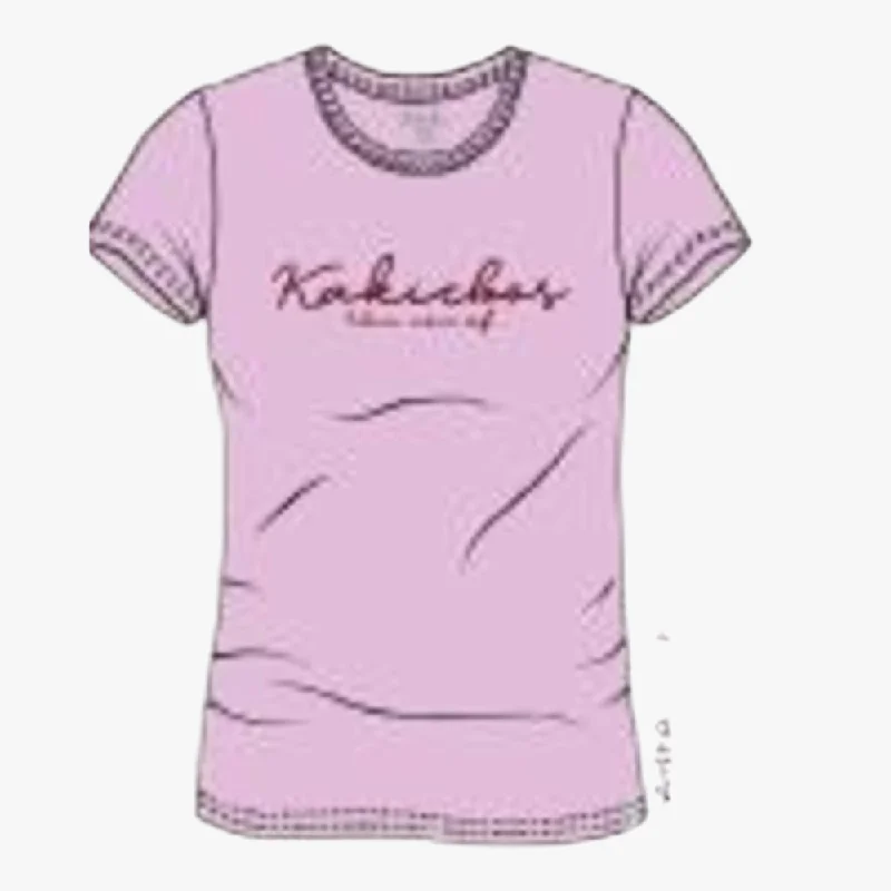 Kakiebos Womens Classic Fit Short Sleeve Tee Parfait Pink