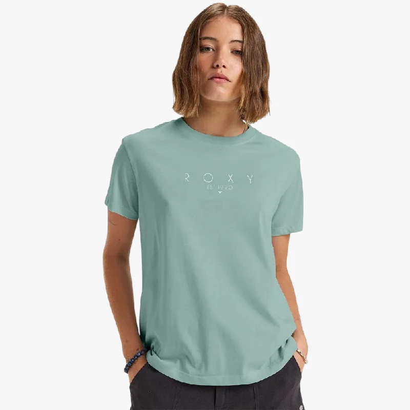 Roxy Womens Epic Day Short Sleeve Tee Blue Surf