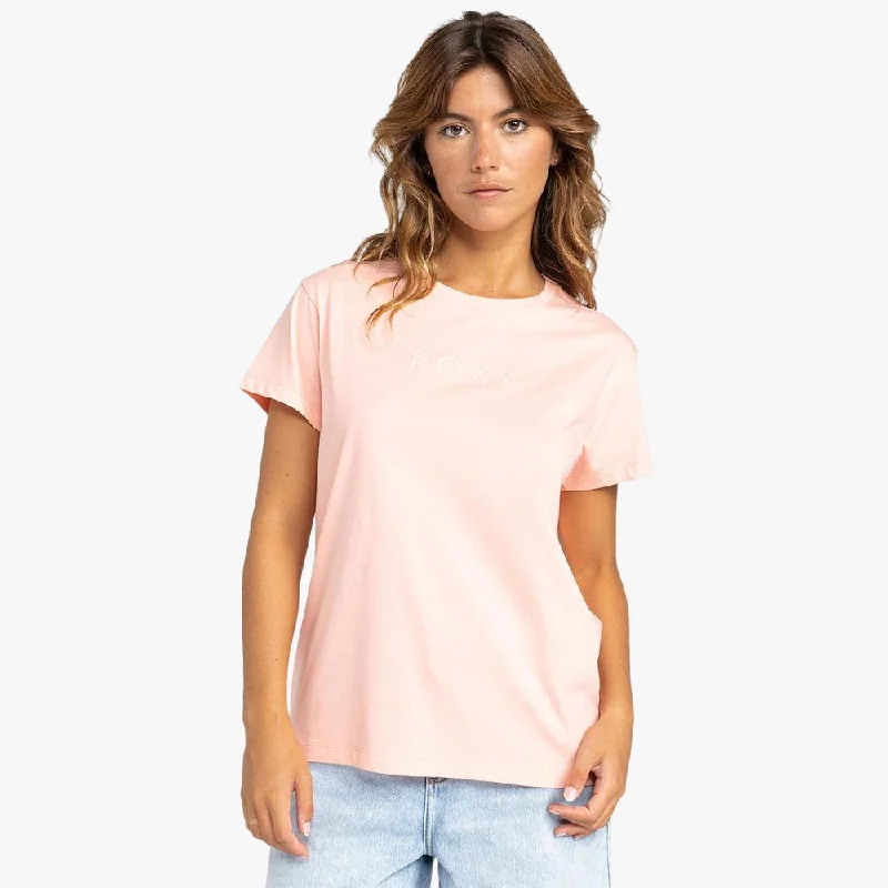 Roxy Womens Just Do You Short Sleeve Tee Cadlelight Peach