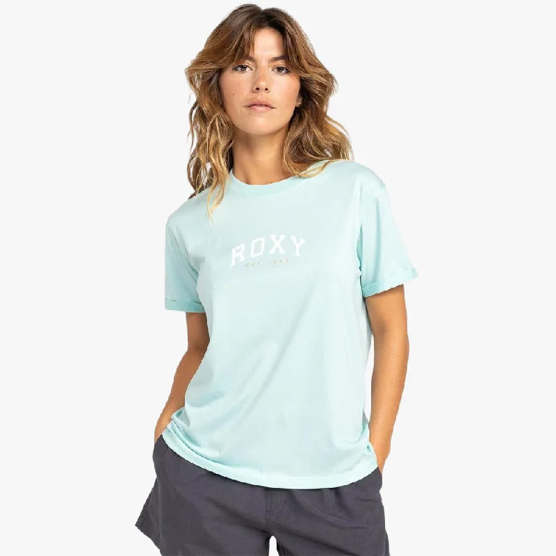 Roxy Womens Noon Ocean B Short Sleev Tee Icy Morn