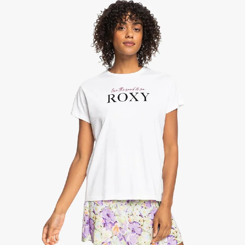 Roxy Womens Noon Ocean Short Sleeve Tee White