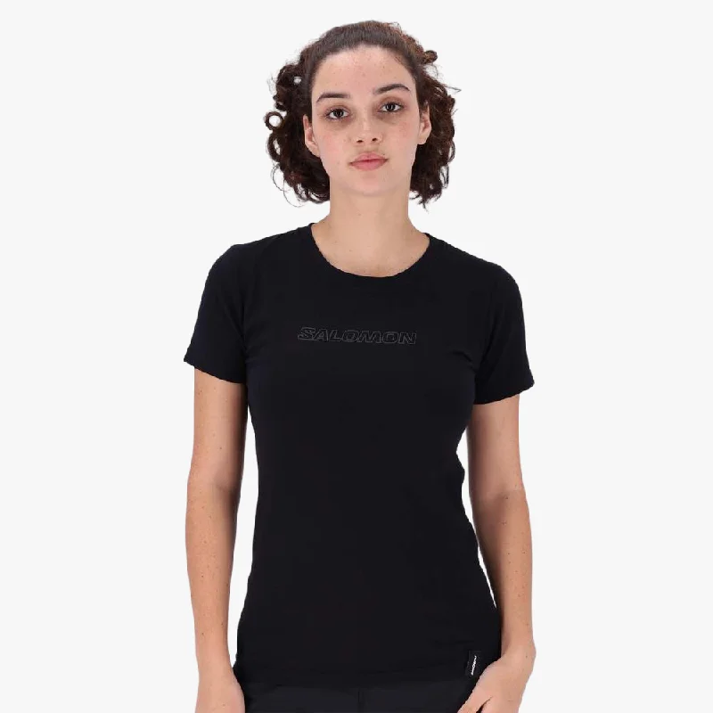 Salomon Womens Minimal Short Sleeve Tee Black