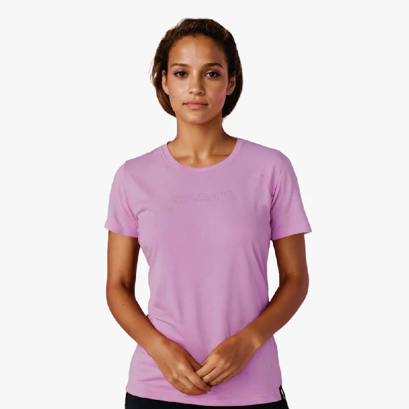 Salomon Womens Minimal Short Sleeve Tee Pastel Lavender