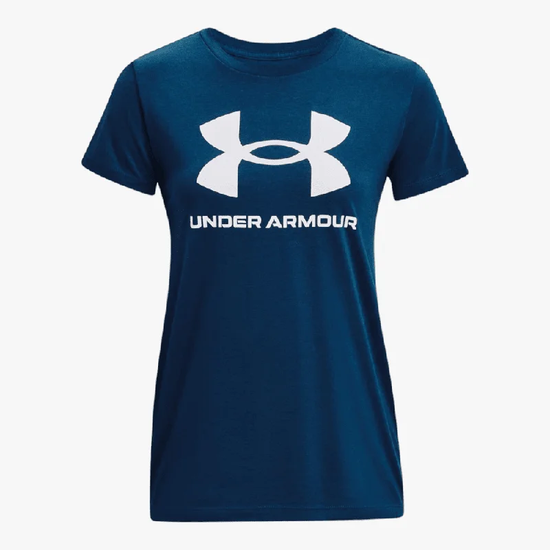 Under Armour Ladies Sportstyle Graphic Short Sleeve 426 Navy