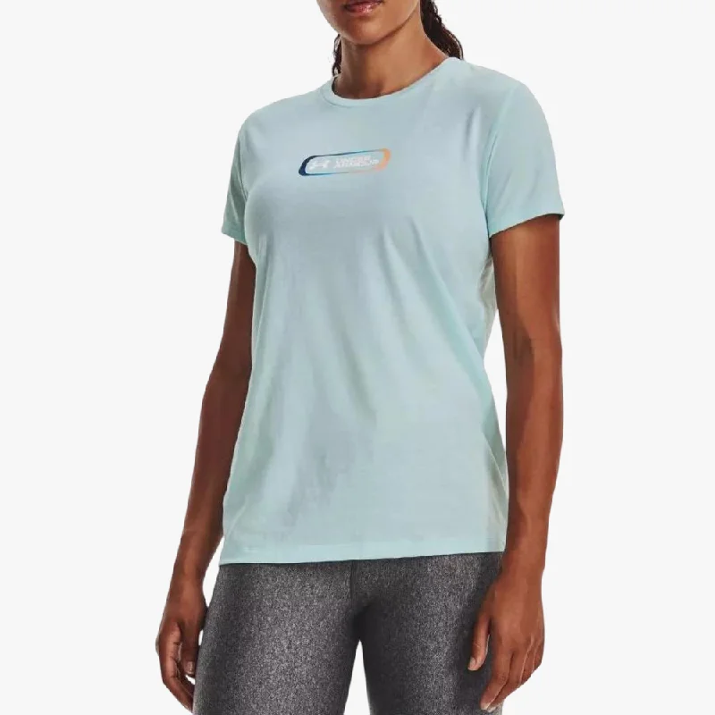 Under Armour Womens Gradient Pill Short Sleeve Tee 469 Blue