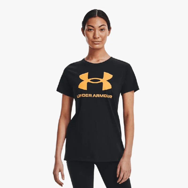 Under Armour Womens Sportstyle Graphic Short Sleeve 004 Black