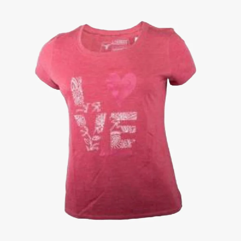 Wildebees Womens Love Short Sleeve Tee Aragon Mel