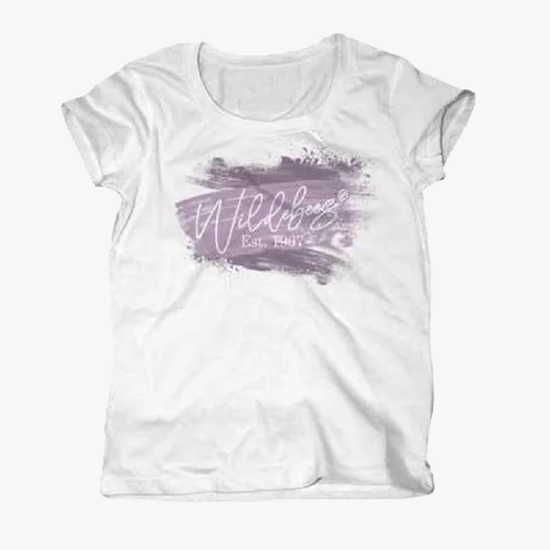 Wildebees Womens Paint Tp Short Sleeve Tee White