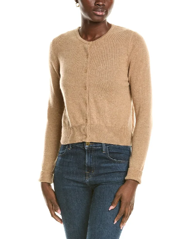 Forte Cashmere Cropped Cashmere Cardigan