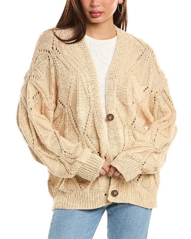 Maronie Pointelle Cardigan