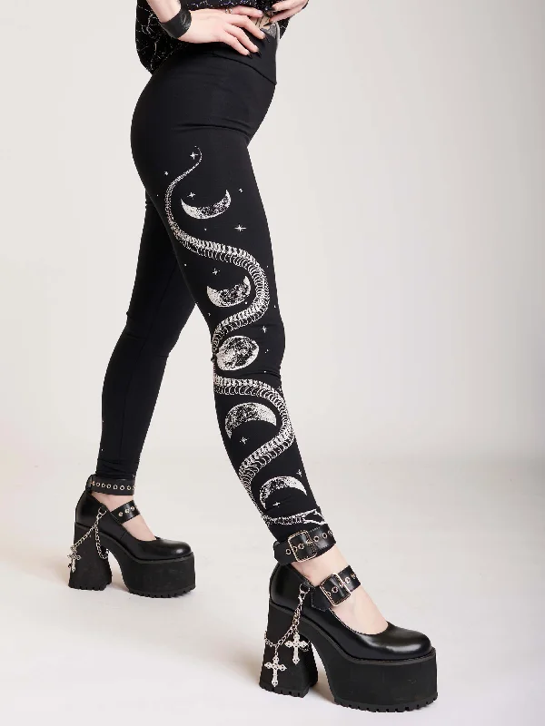 Skeleton Snake Leggings