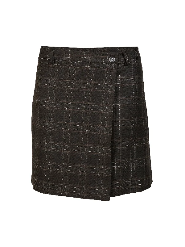 YENNA skirt - Dark Brown mix