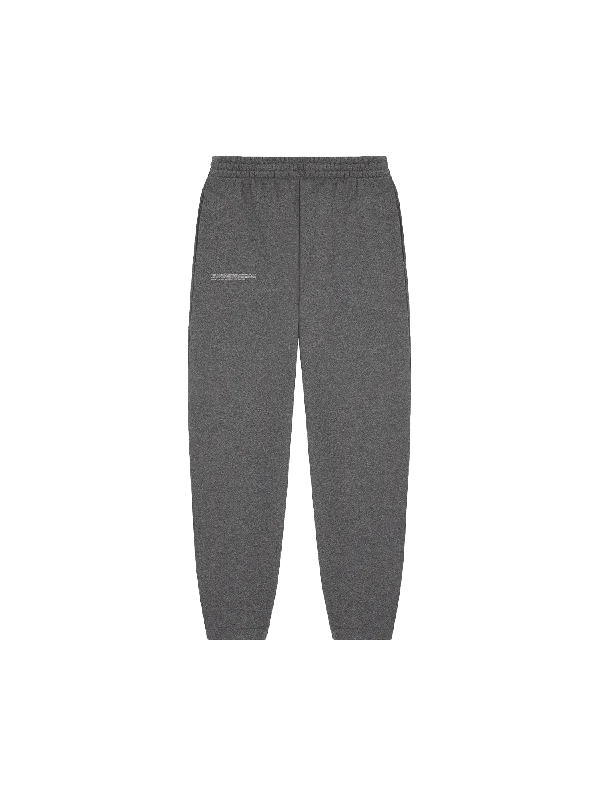 Womens Reclaimed Cotton Barrel-Leg Track Pants—reclaim charcoal